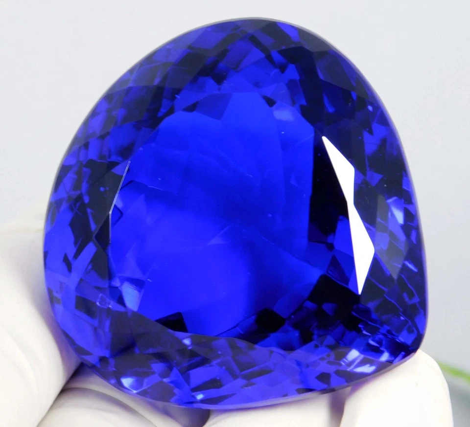 Piedras preciosas sueltas corte pera topacio brasileño azul natural 400 quilates certificadas AGL Foto 1 de 4