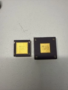 NEC Japan D30311R-33 & D30310R-33 33MHz CPU Processor Vintage - Picture 1 of 6