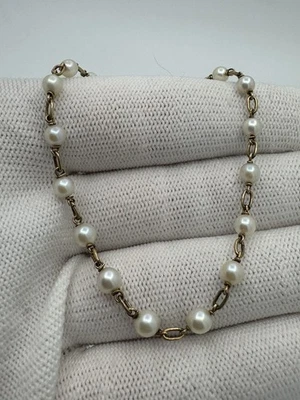Antique Feminine 14k Natural Pearl Bracelet - Image 1 of 4