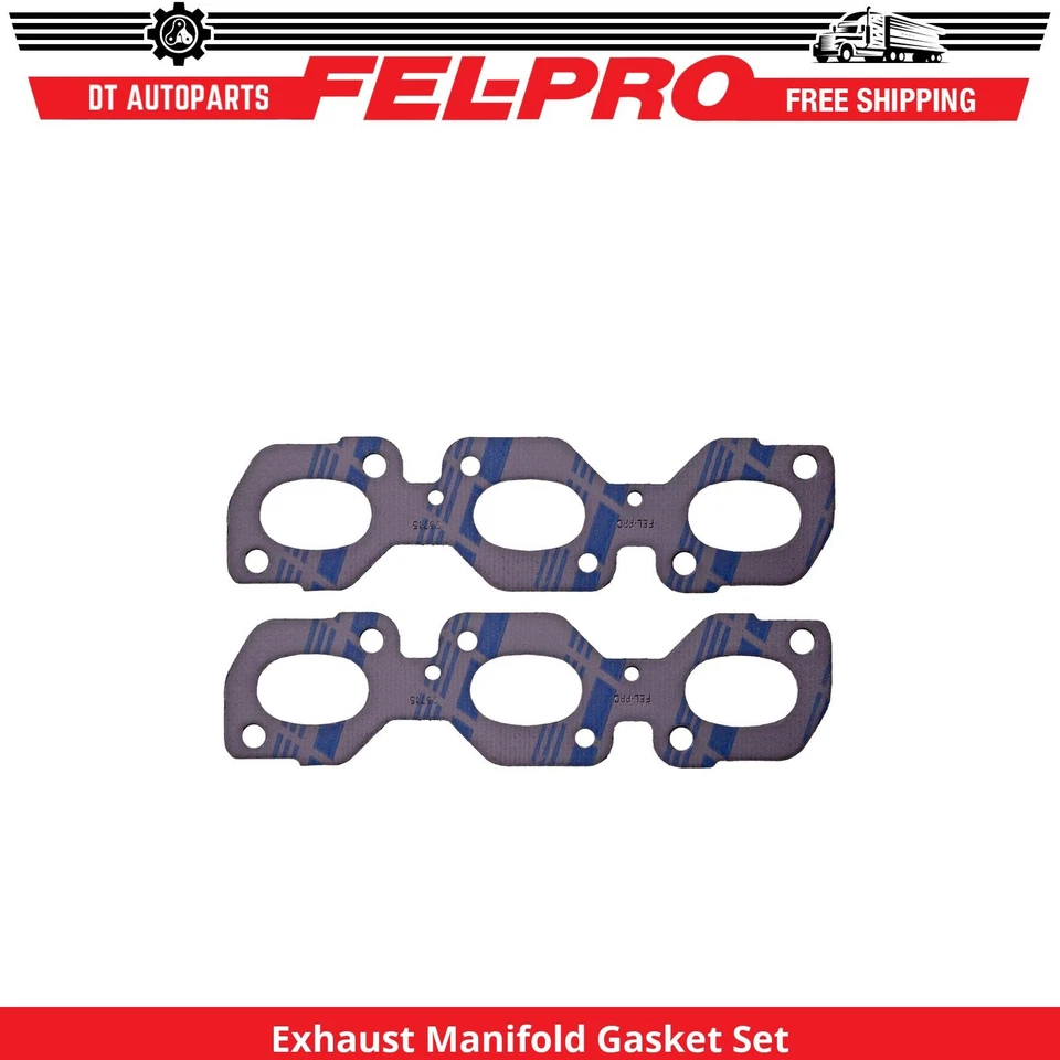 For 1995-2000 Mercury Mystique 2.5L V6 Exhaust Manifold Gasket Set Fel-Pro 1996 - Image 1 of 1