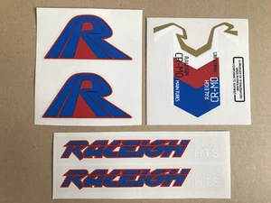 Raleigh Brenner Teil Aufkleber Set auf klarem Vinyl - Old School BMX. - Bild 1 von 4