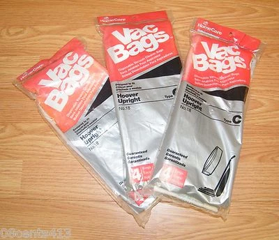 HomeCare (No.18) 3 Packs of 4 Vacuum Bags Designed to Fit Hoover Upright *READ* - Image 1 of 2