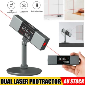 2IN1 Laser Level Type-C Charging Protractor Ruler Angle Measure Leveling Meter - Picture 1 of 12