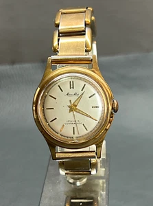 Reloj Hombre MAUTHE 17 Rubis Contrachoc Alemán Manual Mecánico Chapado en Oro - Imagen 1 de 5