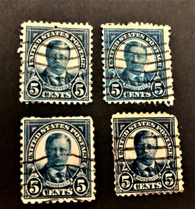 1922 US Stamp / Teddy Roosevelt / 5 Cents / Used /SC557 / One Piece - Picture 1 of 2
