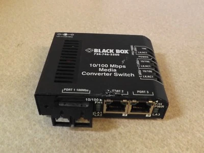 Black Box LBH100A-SC  10/100 Mbps Media Converter Switch  - Image 1 of 4