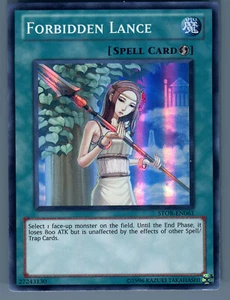 Forbidden Lance STOR-EN061 Storm of Ragnarok Unlimited Holo Card Yugioh - Picture 1 of 2