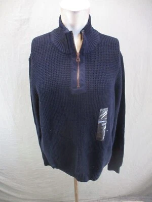 NWT Weatherproof Size M Men 100% Cotton 1/2 Zip High Collar Pullover 537 - Image 1 of 4
