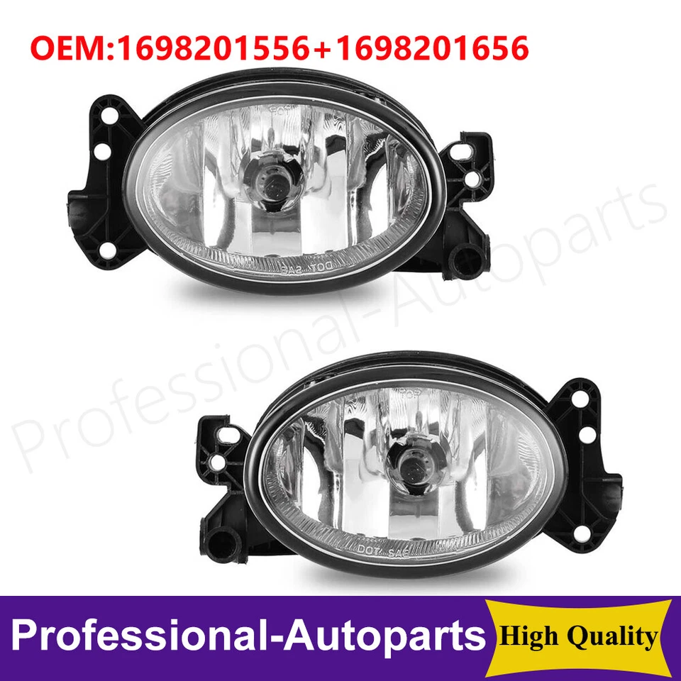1 par de luces antiniebla L&R lentes de vidrio transparente para Mercedes Benz X164 GL320 GL450 GL550 Foto 1 de 4