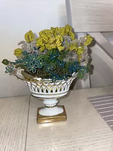 Petit Antique French Paris Porcelain Pierced Basket - Picture 1 of 9