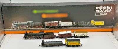 Z Scale Marklin Mini-Club 8130 Prussian Steam Locomotive Set Original Box (A) - Image 1 of 4