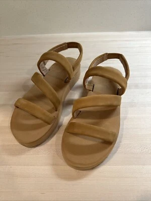 Sandalia para mujer MADEWELL The Puffy Slingback cuero caramelo talla 6 1/2 Foto 1 de 4