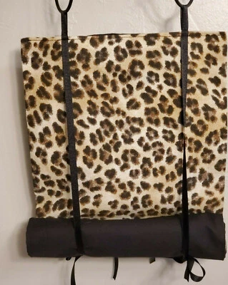 Classroom Door Curtain Leopard Roll Up or Tie Up Handmade School Drill - Image 1 of 4