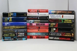 Lot of 10 Robert Ludlum Thriller Hardcover Books MIX - Imagen 1 de 10