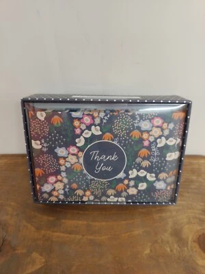 Новый в коробке Gartner Studios спасибо карты 16 карт с конвертами цветочный синий  - Изображение 1 из 2