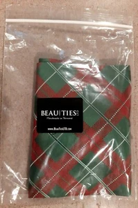 Neue handgefertigte Beau Krawatten Vermont Weihnachten Urlaub kariert Seide Ascot Krawatte 6" breit - Bild 1 von 3