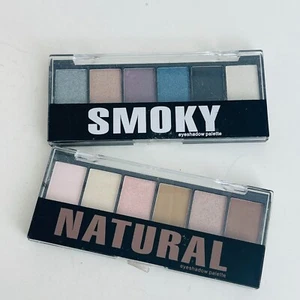 Set of 2 Profusion Cosmetics Color Smoky & Natural Eyeshadow Pallet 6 Shade 7.8g - Picture 1 of 5