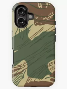¡Nuevo! Funda resistente Rhodesian Brush Stroke camuflaje iPhone Samsung - Imagen 1 de 1