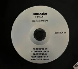 KOMATSU FG30-14 FD30H-14 FD30J-14 FD30-14 FORKLIFT SERVICE REPAIR MANUAL ON CD - Picture 1 of 5