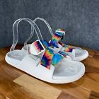 Chaco Chillos Slide Womens 6 White Tie Dye Colorful Outdoor Sandals Slip On