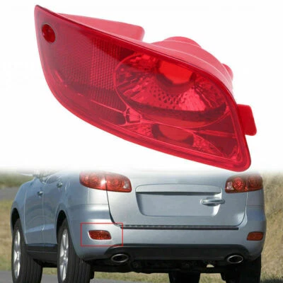 Left Rear Bumper Fog Light Lens Cover Reflector ABS For HYUNDAI Santa Fe 2007-09 - Image 1 of 4