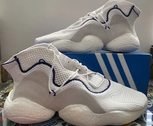 Size 13 - adidas Crazy BYW LVL 1 White Purple 2018 - Picture 1 of 8