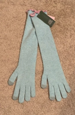 Wild Fable Womens Blue Elbow Length Knit Touchscreen Gloves OS - Image 1 of 2
