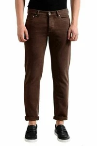 Pantalones de mezclilla para hombre Brunello Cucinelli marrón calce ajustado EE. UU. 36 IT 52 - Imagen 1 de 6