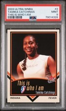 2003 Ultra WNBA Who I Am Tamika Catchings PSA 9 Tennessee Lady Vols