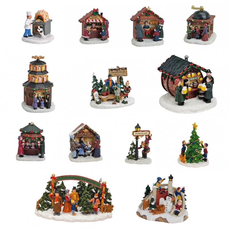 Lichthaus G.Wurm accesorios pueblo de invierno puesto de mercado puestos mercado de Navidad figuras - Imagen 1 de 1