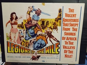 Title Card 1960 LEGIONS OF THE NILE Linda Cristal as Cleopatra Romans