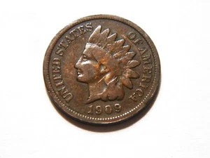 1909-P VG+ to VG Indian Head Cent, Nice Vintage Coin for a collection - Picture 1 of 12