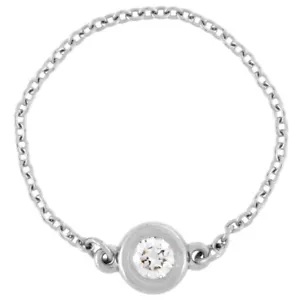 Tiffany & Co. By The Patio Anillo, Diamante, Tamaño 7.5 , Pt950, Elsa Peretti, - Imagen 1 de 5