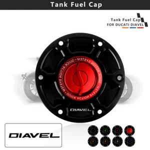 Motorcycle CNC Fuel Keyless Fuel tank Gas Cap Cover for DUCATI DIAVEL 1260 19-20 - Picture 1 of 9