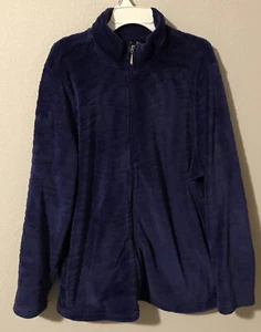 Jason Maxwell Women's Plus purple Jacket full zip Size 1X soft pockets B738 - Picture 1 of 3