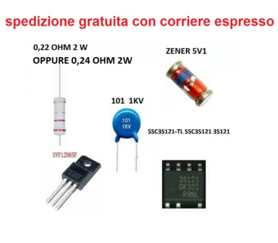 KIT RIPARAZIONE ALIMENTATORE PER MODULO PSU LG 715G7801-P01-W06-0H2H - Immagine 1 di 2