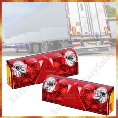 2 x feux arrière Schmitz Europoint 2 remorque camion L/R pour Scania Man... - Photo 1/4