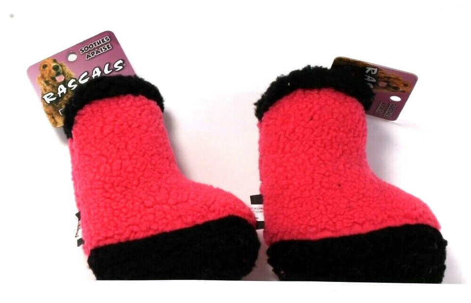 Botas de vellón 2 Count Coastal Pet Rascals Soothes Cuddle Me Squeaky Pink 6" Foto 1 de 1