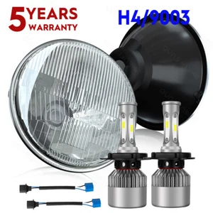 Faros LED redondos de vidrio de 7 pulgadas haz alto/bajo para camiones de volteo Mack Granite CV713 - Imagen 1 de 14