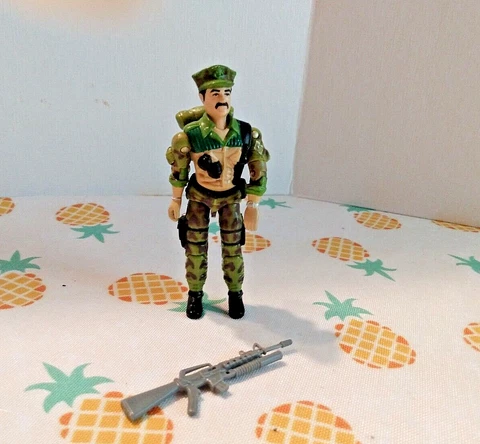 1986 Vintage GI JOE Action Figure LEATHERNECK Complete Hasbro Cover