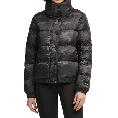 DKNY BlackGreen Camo Women's Down Jacket Size S - Image 1 of 2