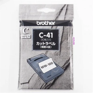 NEW brother C-41 Cut Label Paper for MW-145MFi/MW-145BT/MW-140/MW-120/MW-100 - Afbeelding 1 van 2