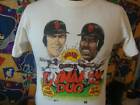 San Francisco Giants T Shirt Vintage 80s Will Clark Kevin Mitchell Caricature 