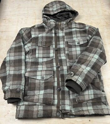 Volcom Stone / Volcom Scout “LODGER TOO PARKA JACKET” Full Zip Plaid - Size M - Image 1 of 4