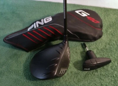 Driver RH PING G 410 Plus 9* diseño grafito Tour AD IZ-6 rígido con HC Foto 1 de 3
