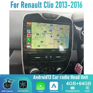 9'' Wireless Carplay Android auto head unit Car radio For Renault Clio 2013-2016 - Picture 1 of 12