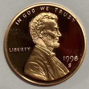1998 S - Lincoln Memorial Cent - Gem Proof (One Coin) - Picture 1 of 2