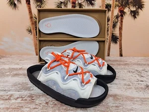 Nike Offline 2.0 Summit Orange Shoes Slides White DJ6229-100 Men's Size 9.5 NEW - Picture 1 of 10