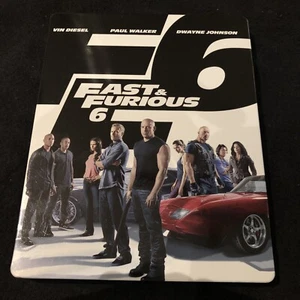 Fast & Furious 6 Steelbook Blu-Ray + DVD Extended Edition Paul Walker Movie Rock - Picture 1 of 4