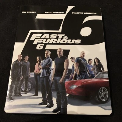 Fast & Furious 6 Steelbook Blu-Ray + DVD Extended Edition Paul Walker Movie Rock - Image 1 of 4